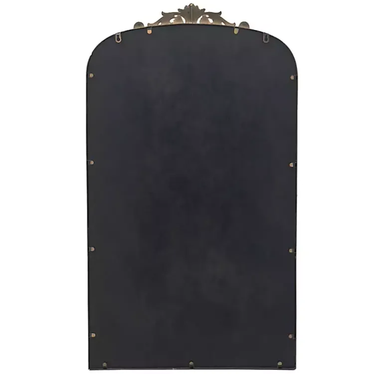 Kirklands Home Gold Studded Scroll Arched Mirror, 42 in. Outlet