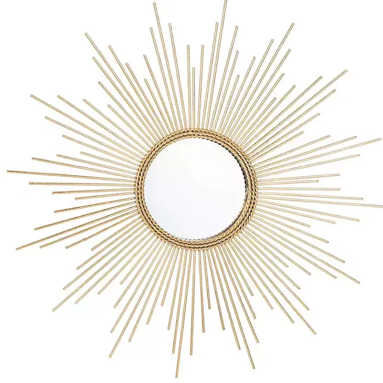 Kirklands Home Gold Sunburst Nahla Wall Mirror New