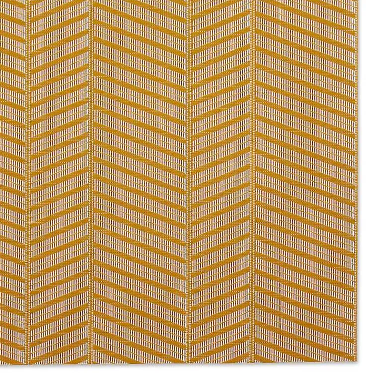 Kirklands Home Textured Twill Weave Placemats, Set of 6 Gold New
