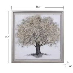 Kirklands Home Gold Tree Rice Paper Framed Art Print Online