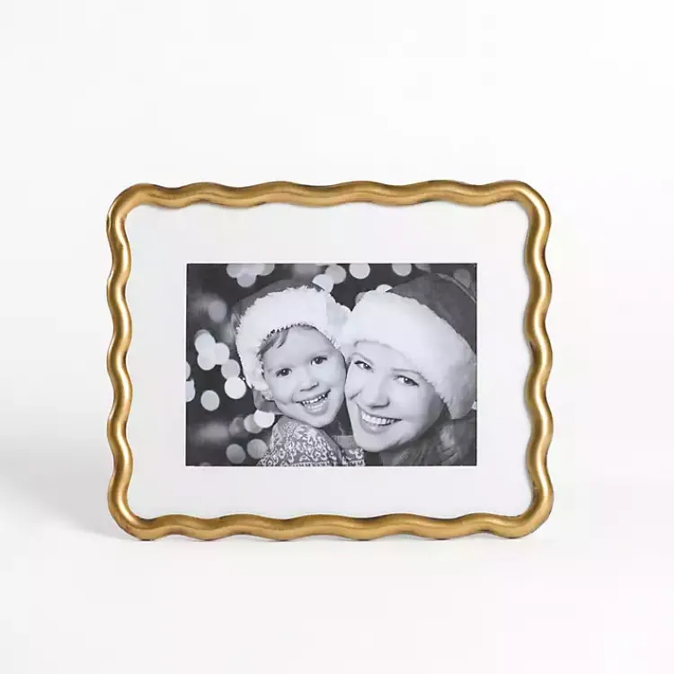 Picture Frames>Kirklands Home Gold Wavy Picture Frame, 5x7