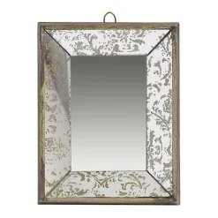 Kirklands Home Gold Weathered Frame Wall Mirror, 9x12 New