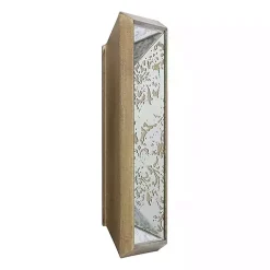 Kirklands Home Gold Weathered Frame Wall Mirror, 9x12 New