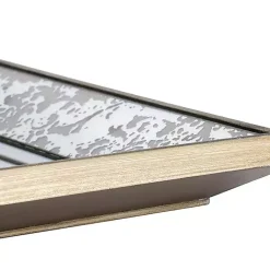 Kirklands Home Gold Weathered Frame Wall Mirror, 9x12 New