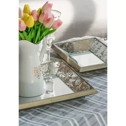 Kirklands Home Gold Weathered Frame Wall Mirror, 9x12 New
