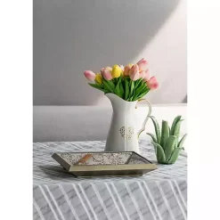 Kirklands Home Gold Weathered Frame Wall Mirror, 9x12 New