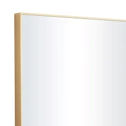 Kirklands Home Gold Wood Rectangular Wall Mirror, 24x40 in. Sale