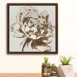 Kirklands Home Golden Blossom I Framed Canvas Art Print Clearance