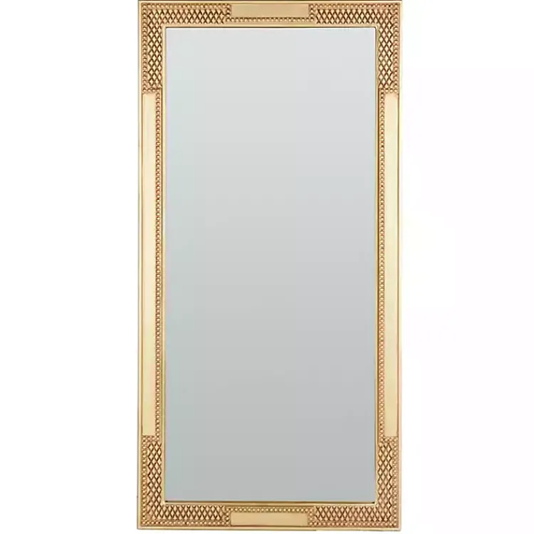 Kirklands Home Golden Carved Textured Wall Mirror Clearance