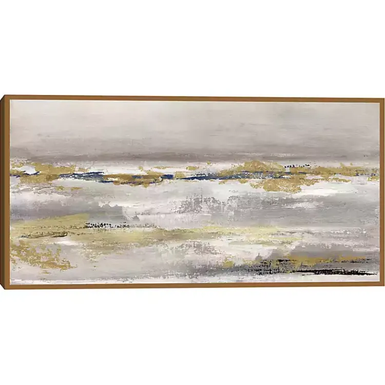 Kirklands Home Golden Fog Framed Canvas Art Print Multi New