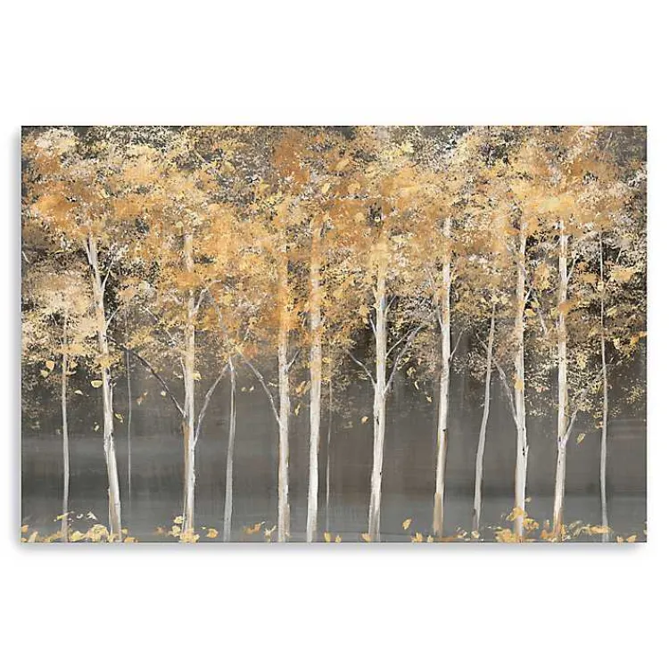 Kirklands Home Golden Forest Light Giclee Canvas Art Print Discount
