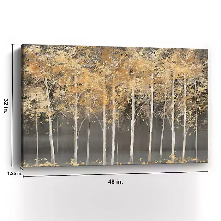 Kirklands Home Golden Forest Light Giclee Canvas Art Print Discount