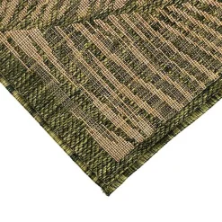 Kirklands Home Golden Green Palm Leaves Outdoor Area Rug, 7x9 Outlet