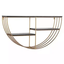 Kirklands Home Golden Half Moon Wall Shelves Clearance