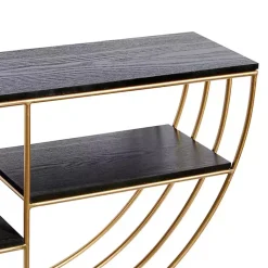 Kirklands Home Golden Half Moon Wall Shelves Clearance