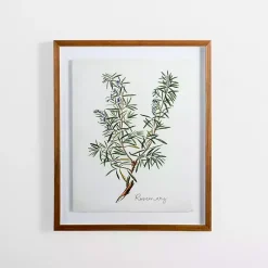 Kirklands Home Golden Leaves Herbs Rosemary Framed Art Print Best