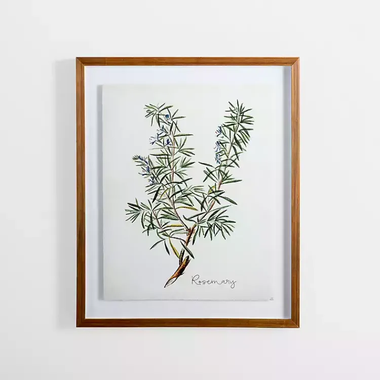 Kirklands Home Golden Leaves Herbs Rosemary Framed Art Print Best