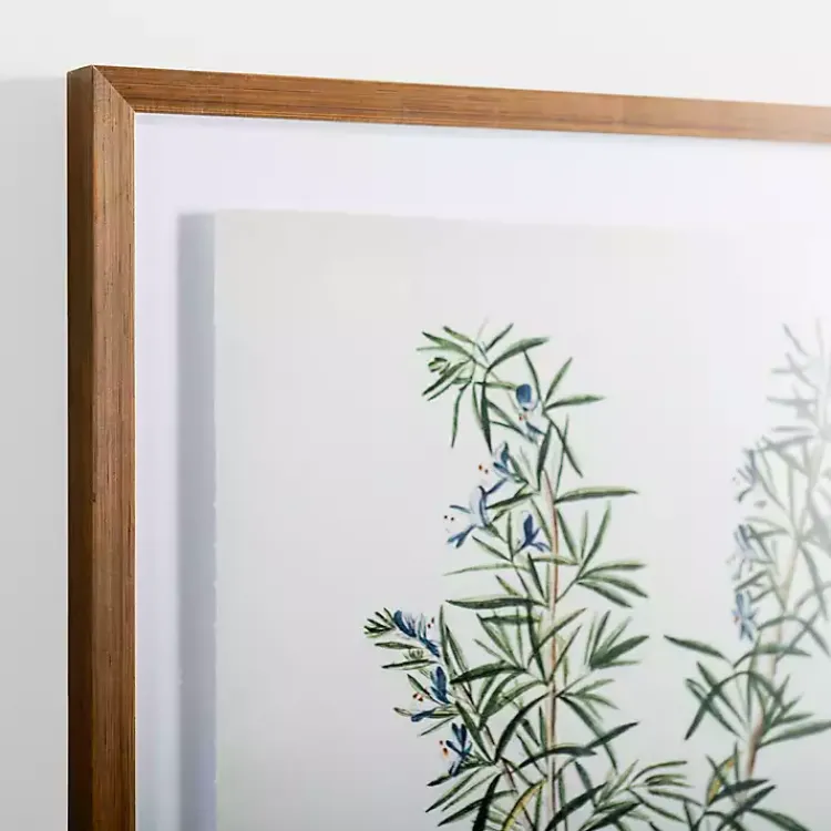 Kirklands Home Golden Leaves Herbs Rosemary Framed Art Print Best