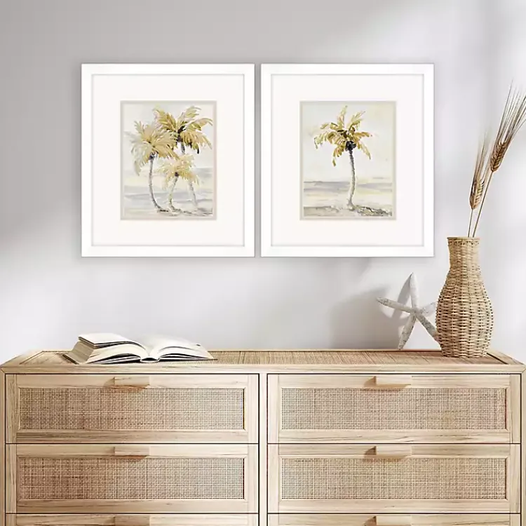 Kirklands Home Golden Palm Framed Art Prints, Set of 2 Outlet