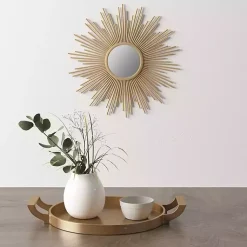 Kirklands Home Golden Sunburst Small Decorative Wall Mirror Sale