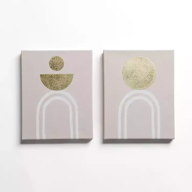 Kirklands Home Golden White Arch Canvas Art Prints, Set of 2 Hot