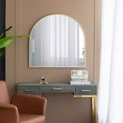 Kirklands Home en Wide Arched Wall Mirror Gold Hot