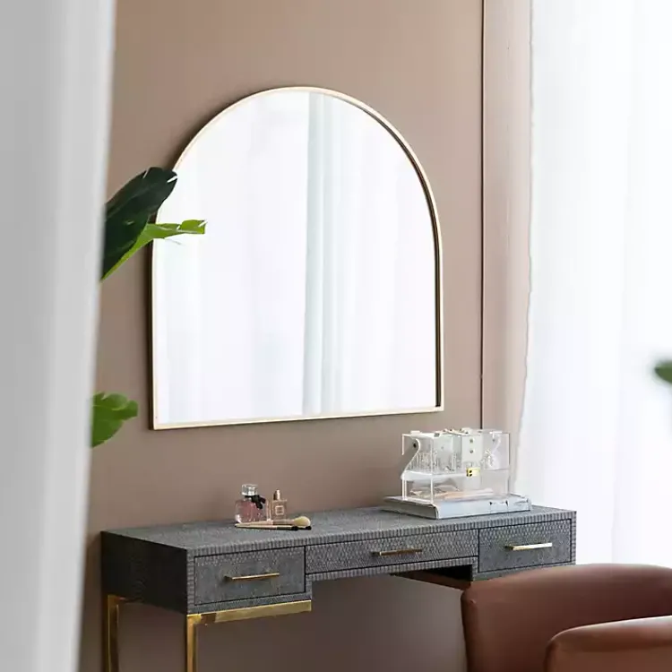 Kirklands Home en Wide Arched Wall Mirror Gold Hot