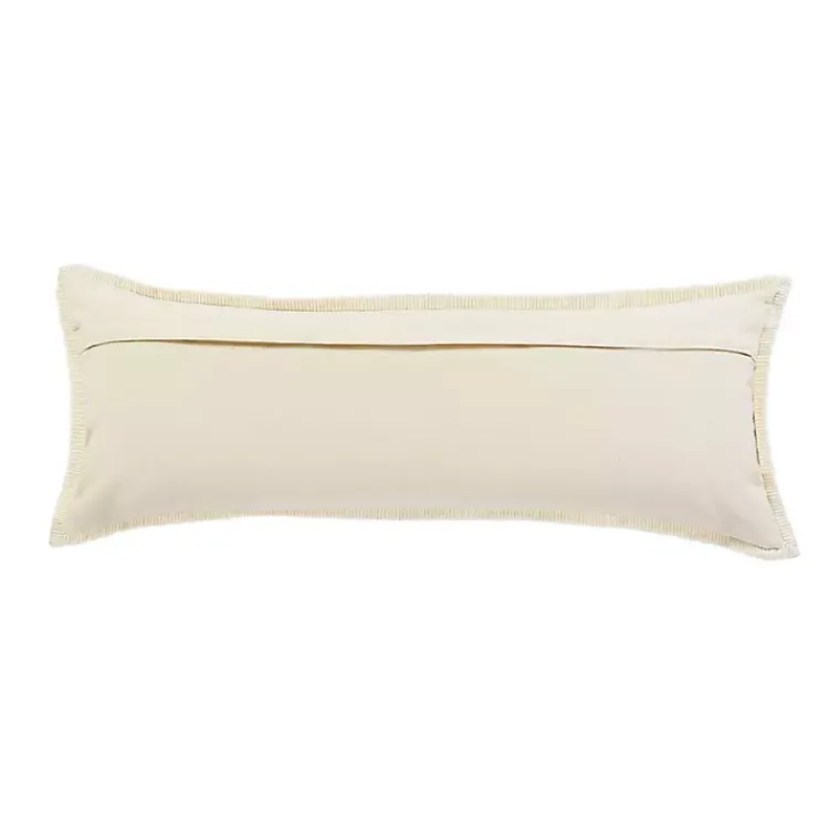 Pillows>Kirklands Home Golden Yellow Riviera Braided Frame Lumbar Pillow