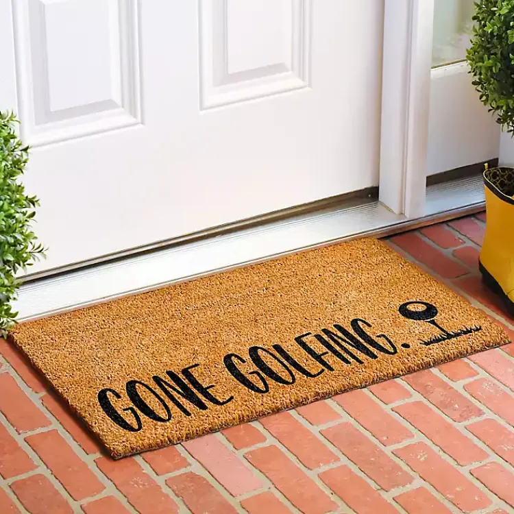 Kirklands Home Gone Golfing Coir Doormat Online