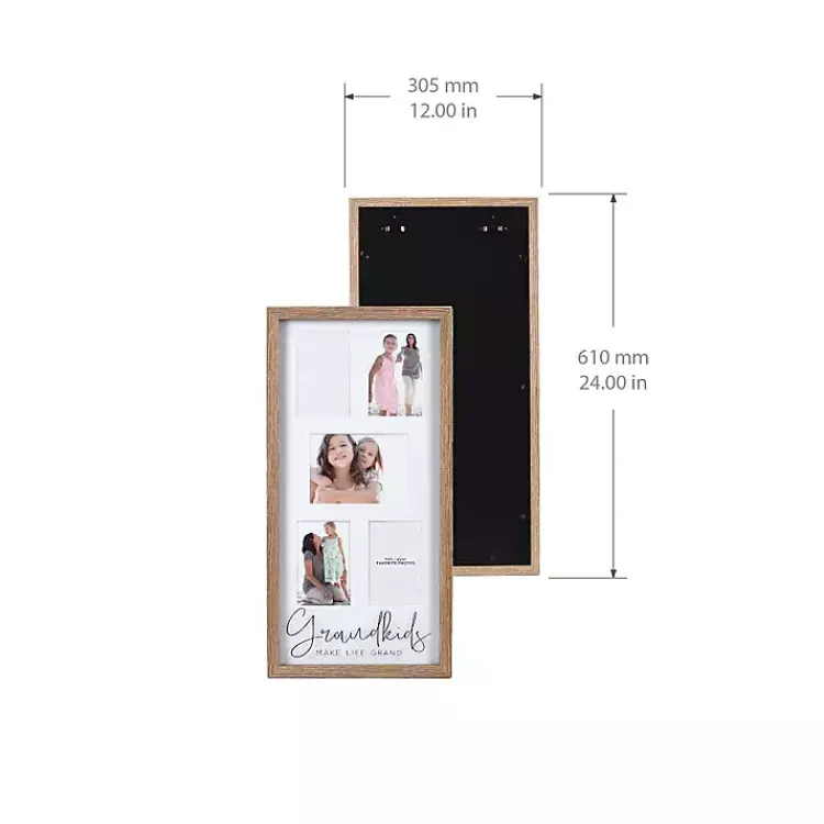 Collage Frames>Kirklands Home Grandkids Make Life Grand 5-Opening Collage Frame White