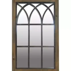 Kirklands Home Grandview Arched Windowpane Mirror Brown Best