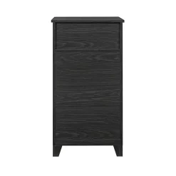 Kirklands Home Graphite Double Door Reeves Cabinet Black New