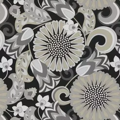 Kirklands Home Graphite Floral Outdoor Seat Cushions, Set of 2 Outlet