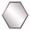 Kirklands Home Graphite Hexagon Wall Mirror New