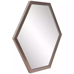 Kirklands Home Graphite Hexagon Wall Mirror New