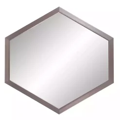 Kirklands Home Graphite Hexagon Wall Mirror New