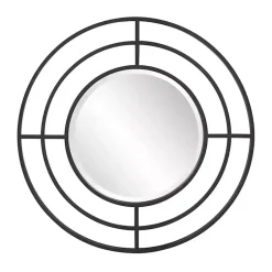 Kirklands Home Graphite Metal Bullseye Round Wall Mirror Online