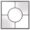 Kirklands Home Graphite Metal Geometric Square Wall Mirror