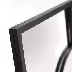Kirklands Home Graphite Metal Geometric Square Wall Mirror