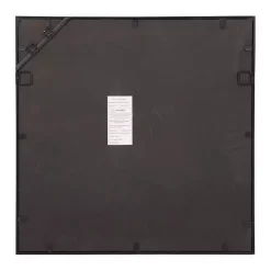 Kirklands Home Graphite Metal Geometric Square Wall Mirror