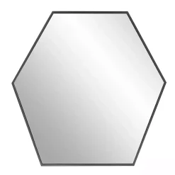 Kirklands Home Graphite Metal Hexagonal Mirror Hot