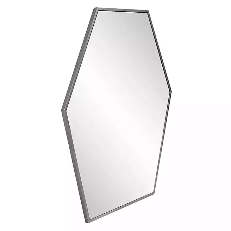 Kirklands Home Graphite Metal Hexagonal Mirror Hot