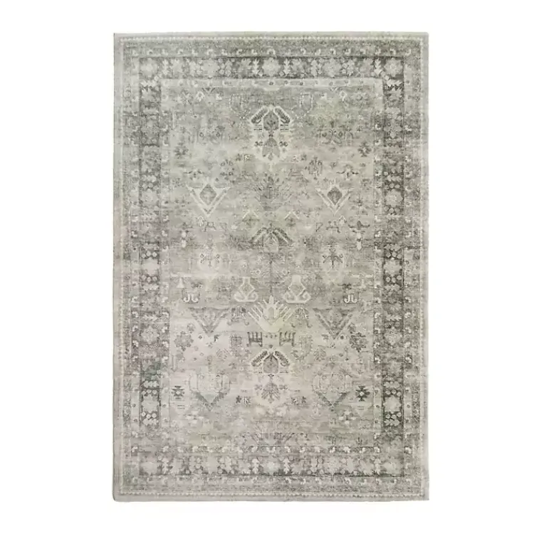 Kirklands Home Graphite Rosette Area Rug, 7x9 Gray Best