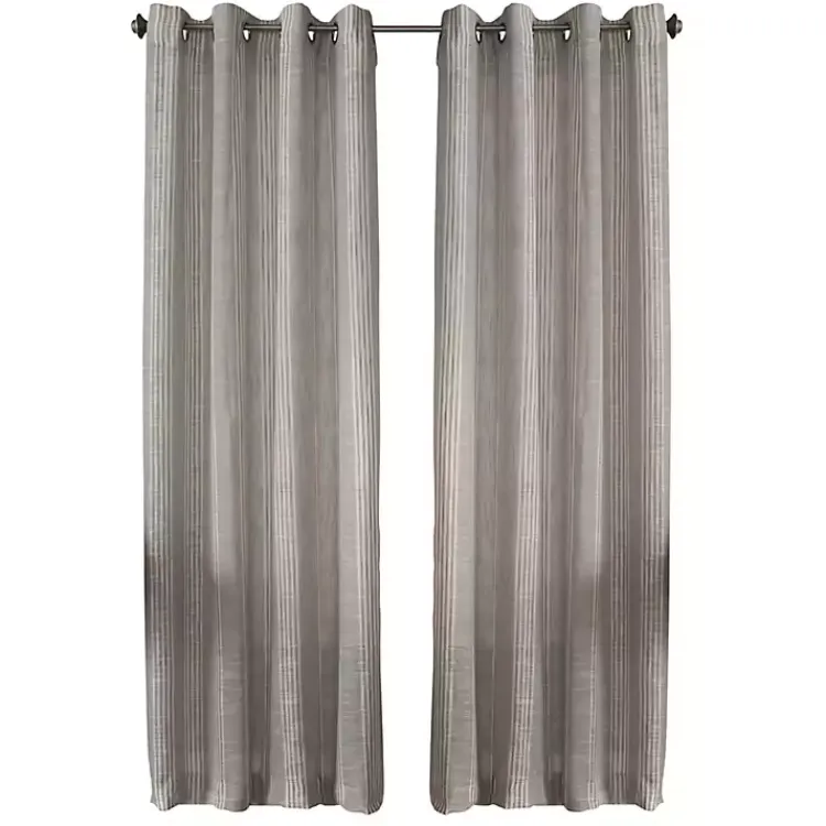 Kirklands Home Graphite Stripe Single Curtain Panel, 84 in. Sale