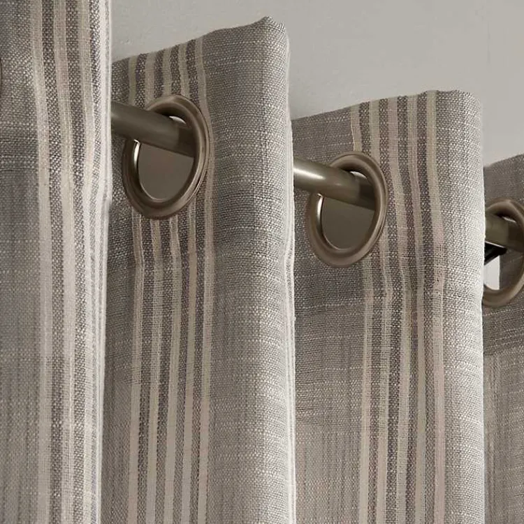 Kirklands Home Graphite Stripe Single Curtain Panel, 84 in. Sale