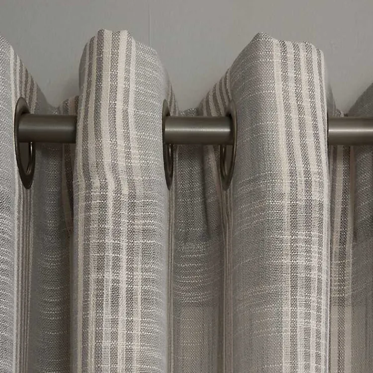 Kirklands Home Graphite Stripe Single Curtain Panel, 84 in. Sale