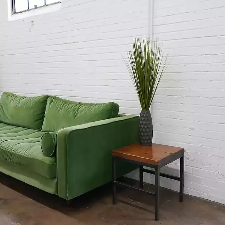 Arrangements & Greenery>Kirklands Home Grass Arrangement in Gunmetal Honeycomb Pot