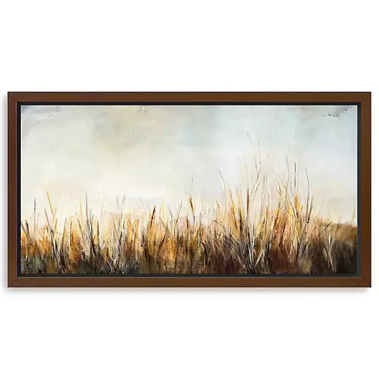 Kirklands Home Grass in the Breeze Framed Canvas Art Print Sale