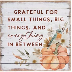 Fall>Kirklands Home Grateful For All Things Wood Wall Plaque