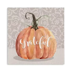 Fall>Kirklands Home Grateful Pumpkin Canvas Art Print, 20x20